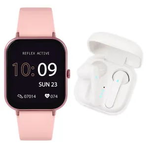 Reflex Active Series 17 Pink Silicone Watch & Earbud Bundle RA17-2162-TWS 