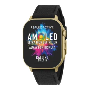 Reflex Active Series 29 Amoled XL Gold Case & Black Silicon Strap Watch RA29-2184 