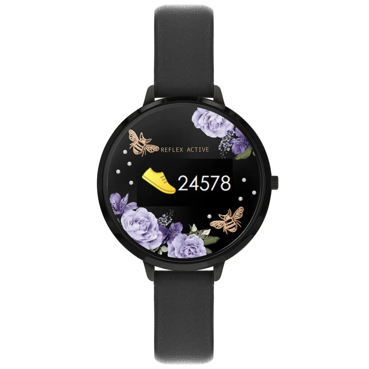 Reflex Active Series 3 Black Midnight Garden Smart Watch RA03-2018 