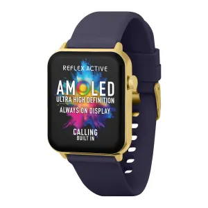 Reflex Active Series 30 Amoled Gold Case & Navy Silicon Strap RA30-2190 