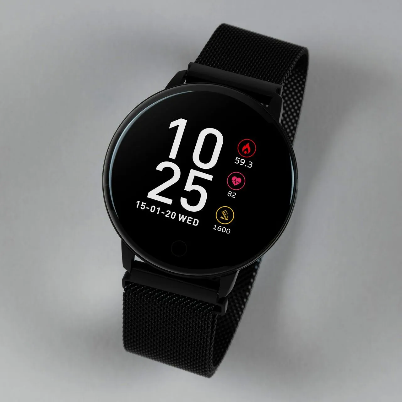 Reflex Active Series 5 Black Mesh Smart Watch