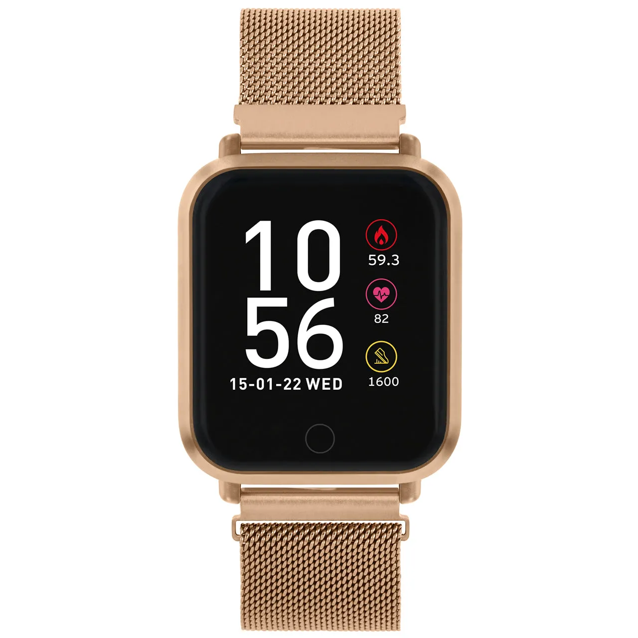 Reflex Active Series 6 Rose Gold Mesh Smart Watch RA06-4064 