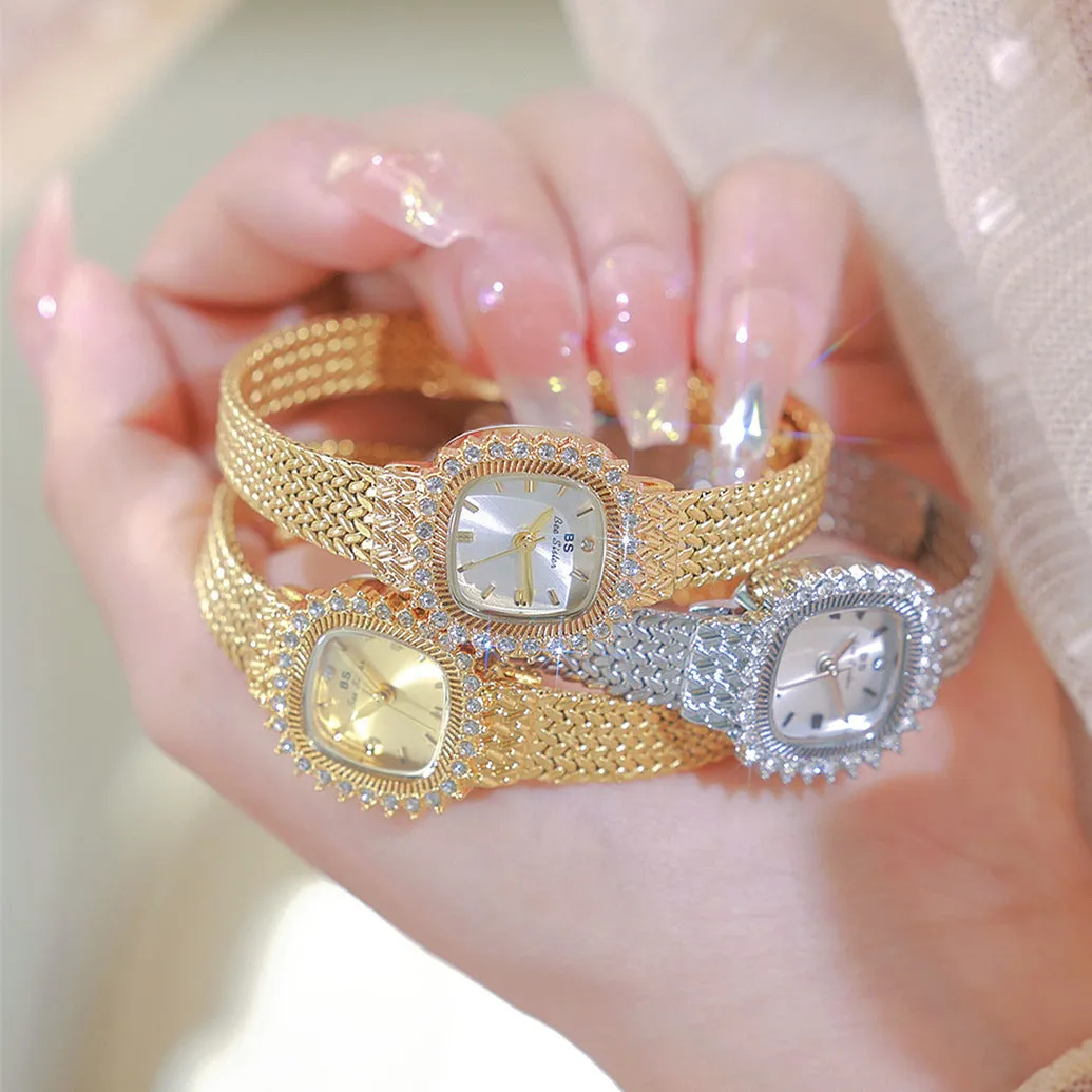 Retro Lucky Small Square Wheat Mini Watch 