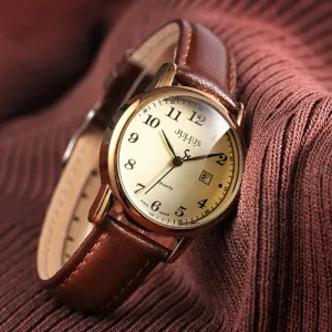 Retro Women's Simple Digital Calendar Casual Watch 