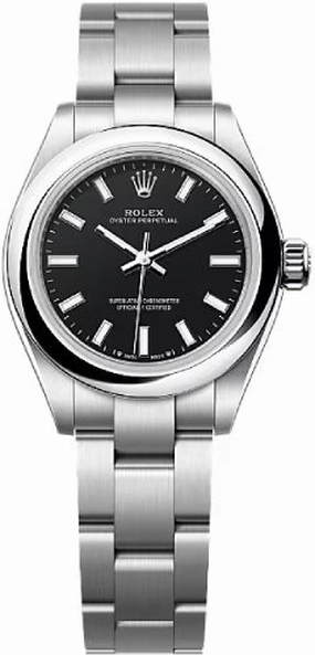 Rolex Oyster Perpetual 28 Black Dial Oyster bracelet - 276200 - 2025 