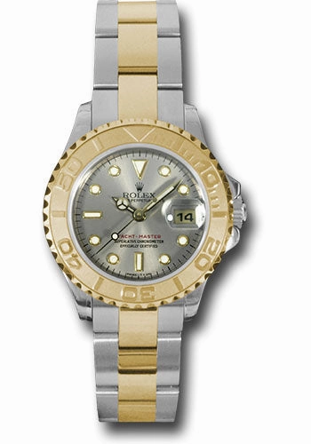 Rolex Steel and Yellow Gold Lady Yacht-Master 29 Watch - Grey Dial - 169623 g 