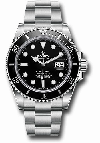 Rolex Steel Submariner Date Watch - Black Bezel - Black Dial - 126610LN 