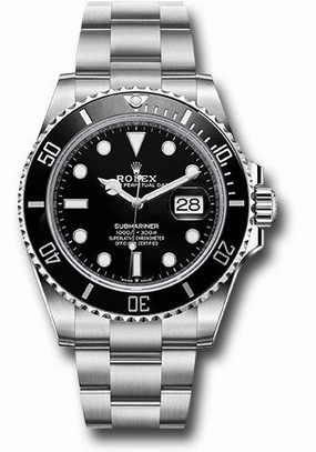 Rolex Steel Submariner Date Watch - Black Bezel - Black Dial - 126610LN 