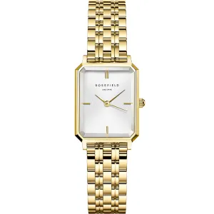 Rosefield OWGSG-O60 Octagon XS Gold Tone Ladies Watch 