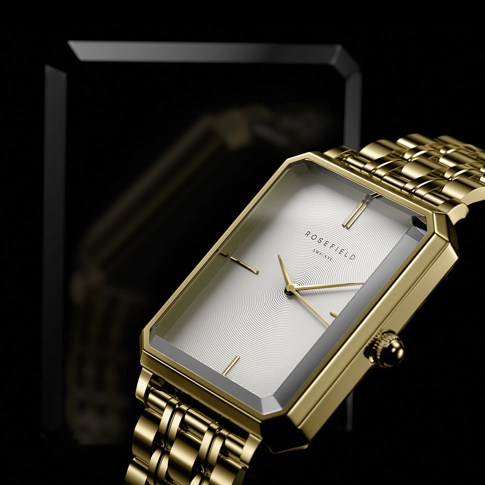 Rosefield OCWSG-O40 Gold Octagon Ladies Watch