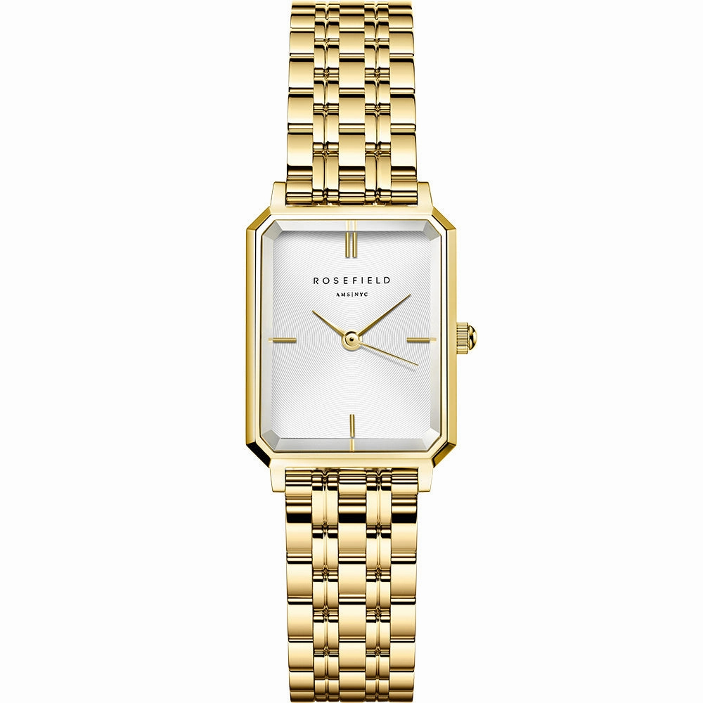 Rosefield OWGSG-O60 Octagon XS Gold Tone Ladies Watch 