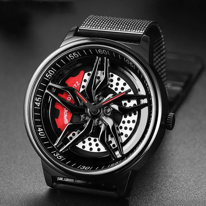 Rotating Cool Personality Wheel Watch Waterproof 