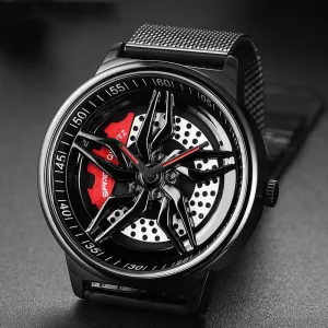 Rotating Cool Personality Wheel Watch Waterproof 