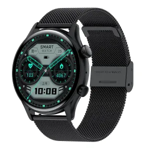 Round Dial True Waterproof NFC Screen Heart Rate Watch 
