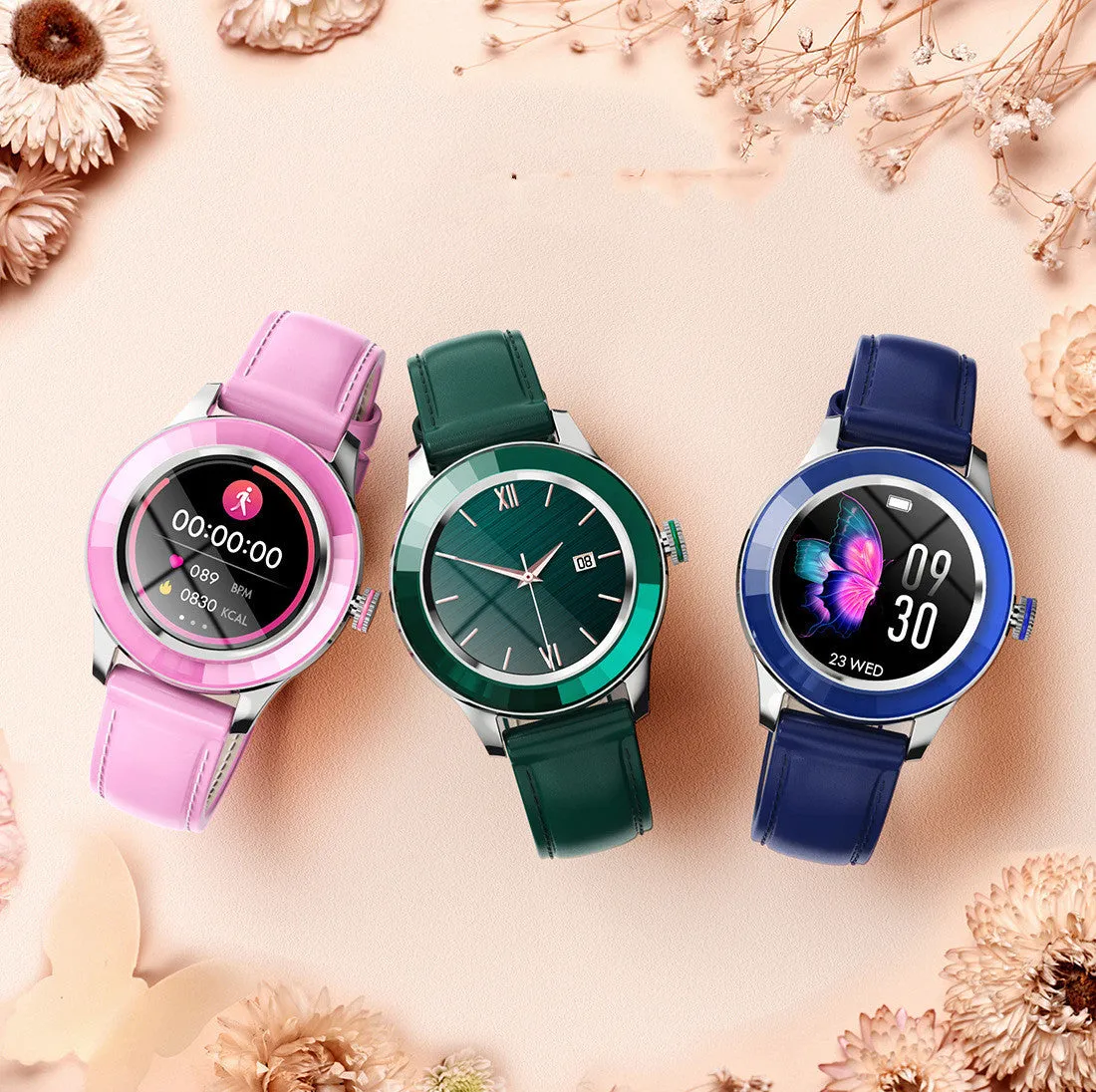 S09 Smart Watch Female Round Touch Screen Ip67 Waterproof Call Reminder Smart Watch 
