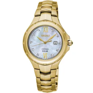 Seiko Coutura SUT310P Solar Diamond Set Watch 