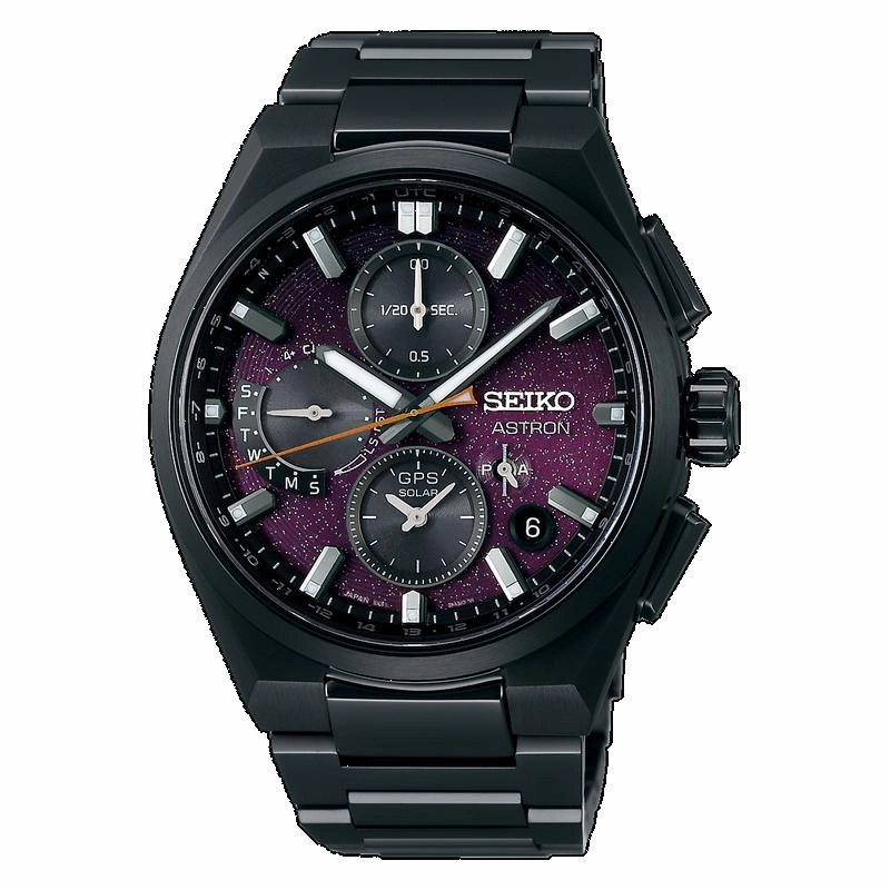 Seiko Astron GPS Solar 5X Dual Time Chronograph Yozakura  Cherry Blossom by night  Limited Edition