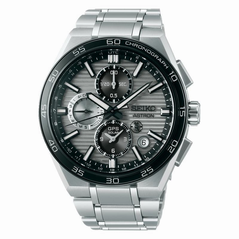 Seiko Astron GPS Solar Dual Time Chronograph Watch - SSH177J1