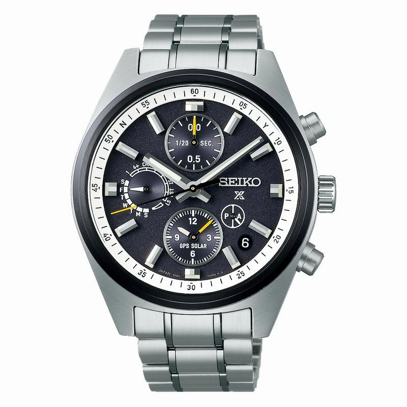 Seiko Prospex GPS Solar Chronograph Speedtimer Black Dial - SSH167J1