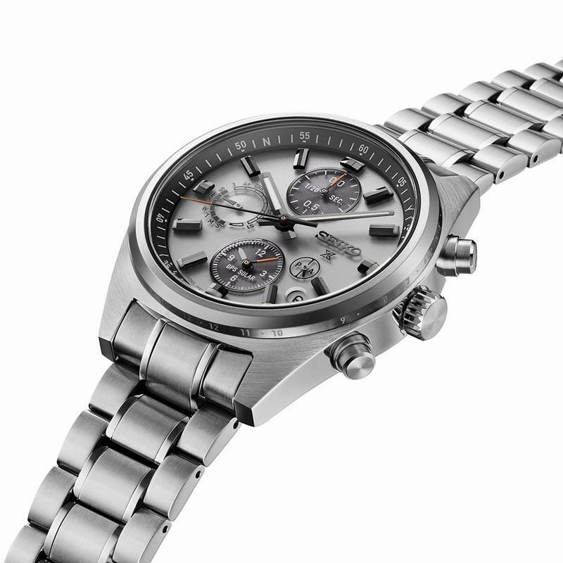 Seiko Prospex GPS Solar Chronograph Speedtimer Silver Dial - SSH165J1