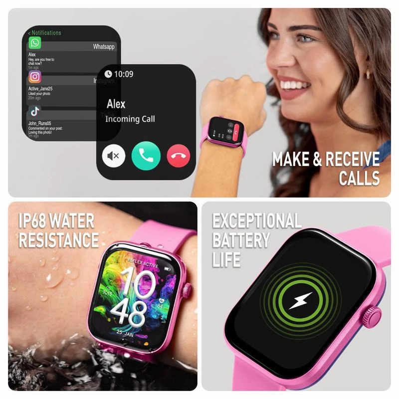 Series 40 Reflex Active Amoled Pink Smart Watch