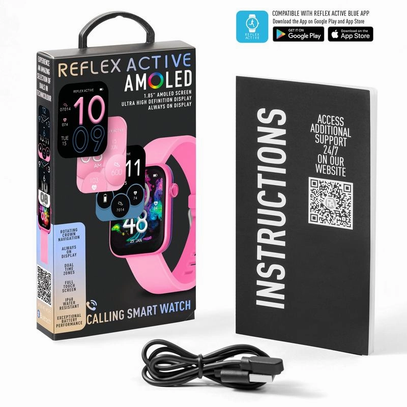 Series 40 Reflex Active Amoled Pink Smart Watch