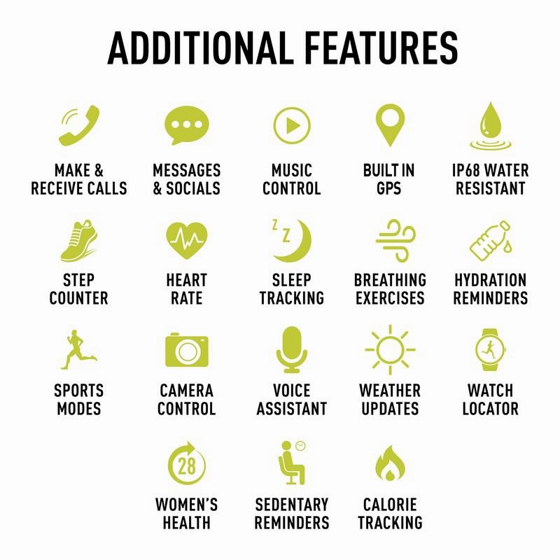 Series 54 Reflex Active Amoled GPS Green Smart Calling Watch