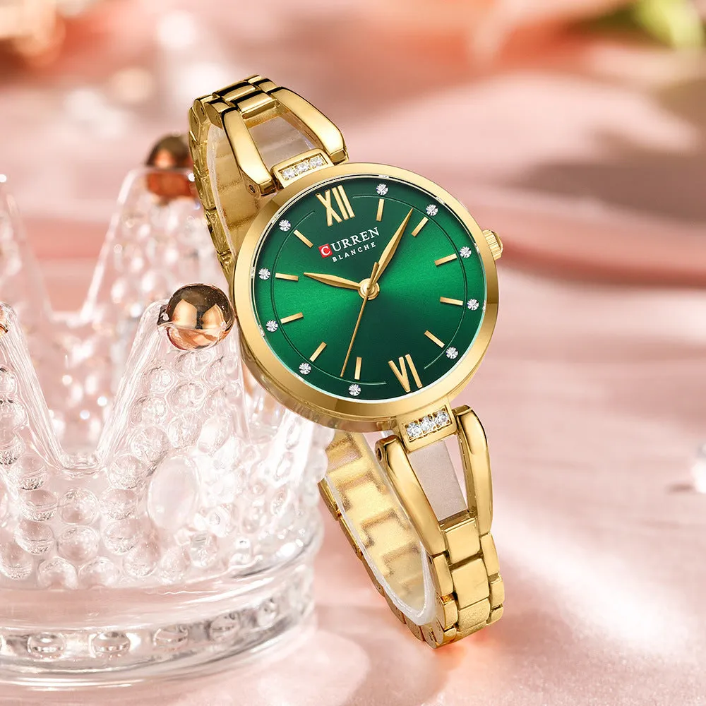 Small Dial Waterproof Simple Women's Quartz Wrist Watch 