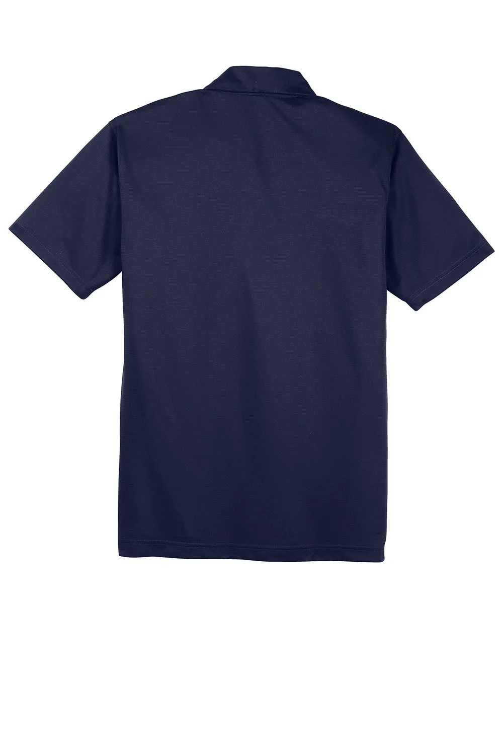 Sport-Tek Mens Active Mesh Moisture Wicking Short Sleeve Polo Shirt - True Navy Blue Clothing Sport-Tek