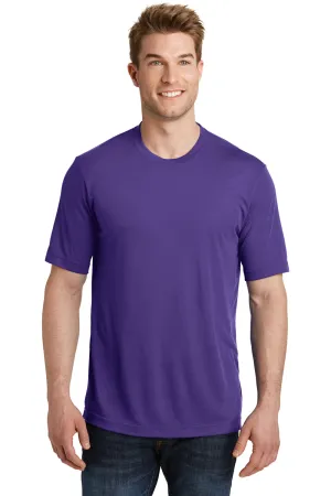 Sport-Tek Mens Competitor Moisture Wicking Short Sleeve Crewneck T-Shirt - Purple - Closeout Clothing Sport-Tek