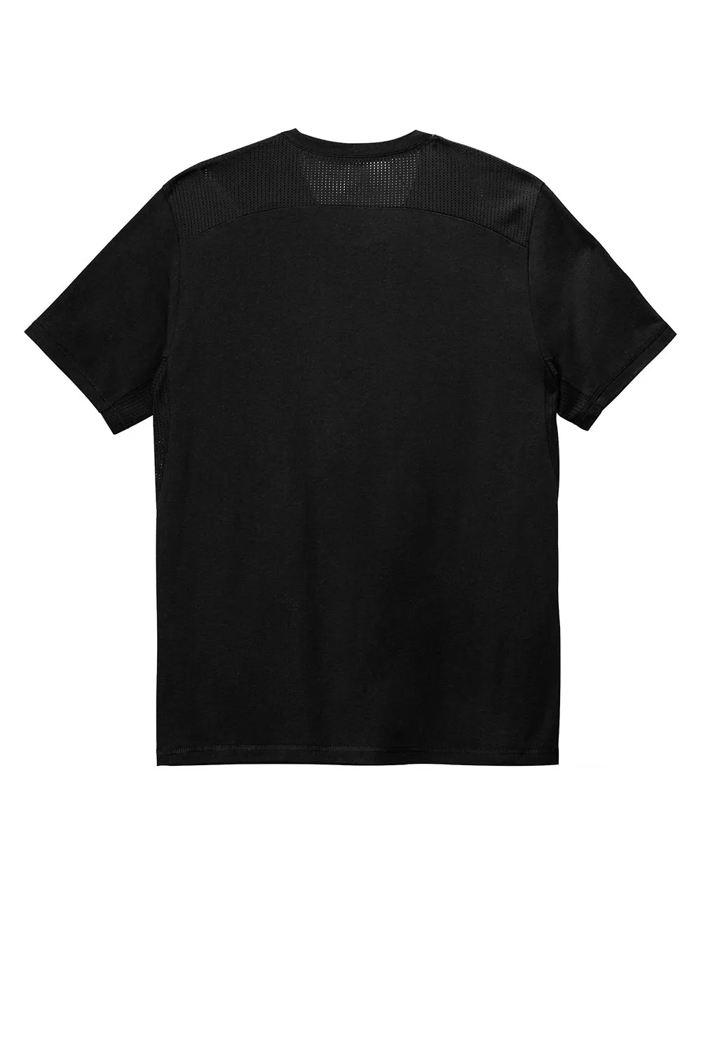 Sport-Tek Mens Draft Moisture Wicking Short Sleeve Crewneck T-Shirt - Black Clothing Sport-Tek