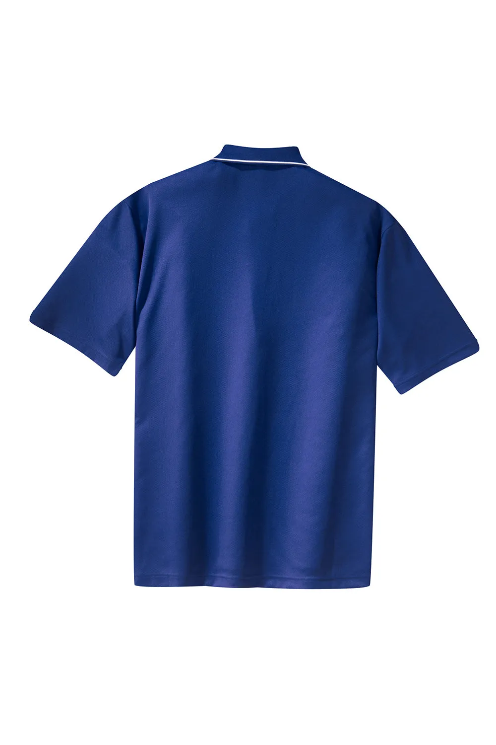 Sport-Tek Mens Dri-Mesh Moisture Wicking Short Sleeve Polo Shirt - Royal Blue/White Clothing Sport-Tek