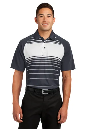 Sport-Tek Mens Dry Zone Moisture Wicking Short Sleeve Polo Shirt - Black/Grey/White - Closeout Clothing Sport-Tek
