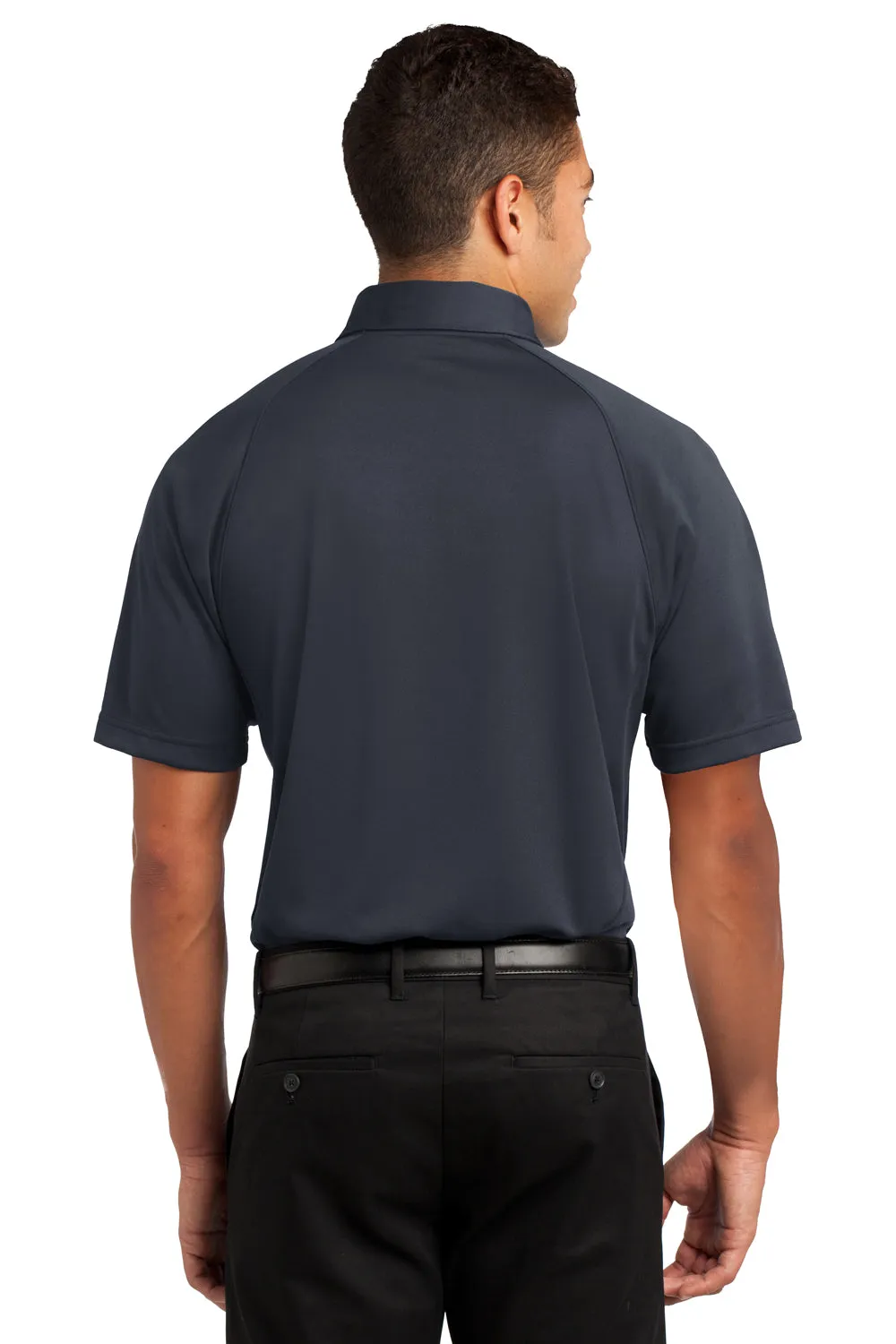 Sport-Tek Mens Dry Zone Moisture Wicking Short Sleeve Polo Shirt - Black/Grey/White - Closeout Clothing Sport-Tek