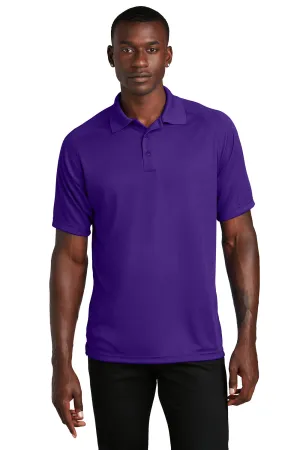 Sport-Tek Mens Dry Zone Moisture Wicking Short Sleeve Polo Shirt - Purple Clothing Sport-Tek