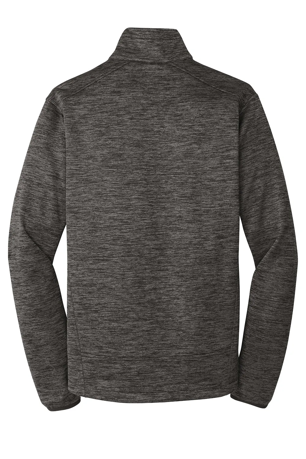 Sport-Tek Mens Electric Heather Water Resistant Full Zip Jacket - Grey Black Electric - Closeout