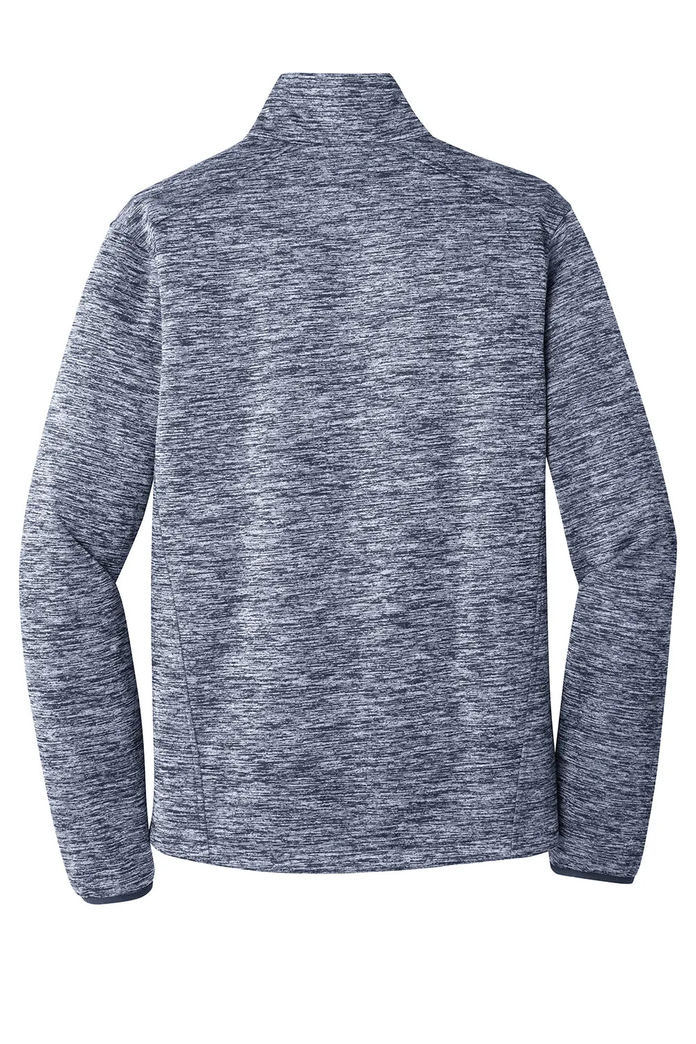 Sport-Tek Mens Electric Heather Water Resistant Full Zip Jacket - True Navy Blue Electric - Closeout