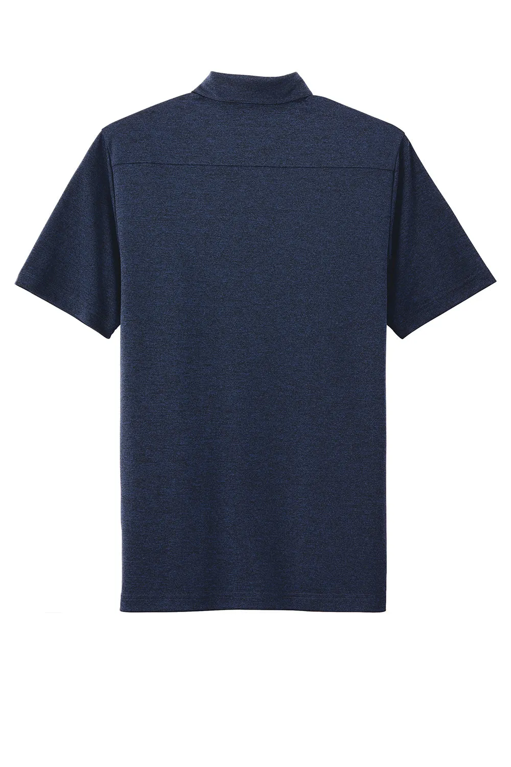Sport-Tek Mens Endeavor Moisture Wicking Short Sleeve Polo Shirt - Heather Dark Royal Blue Clothing Sport-Tek