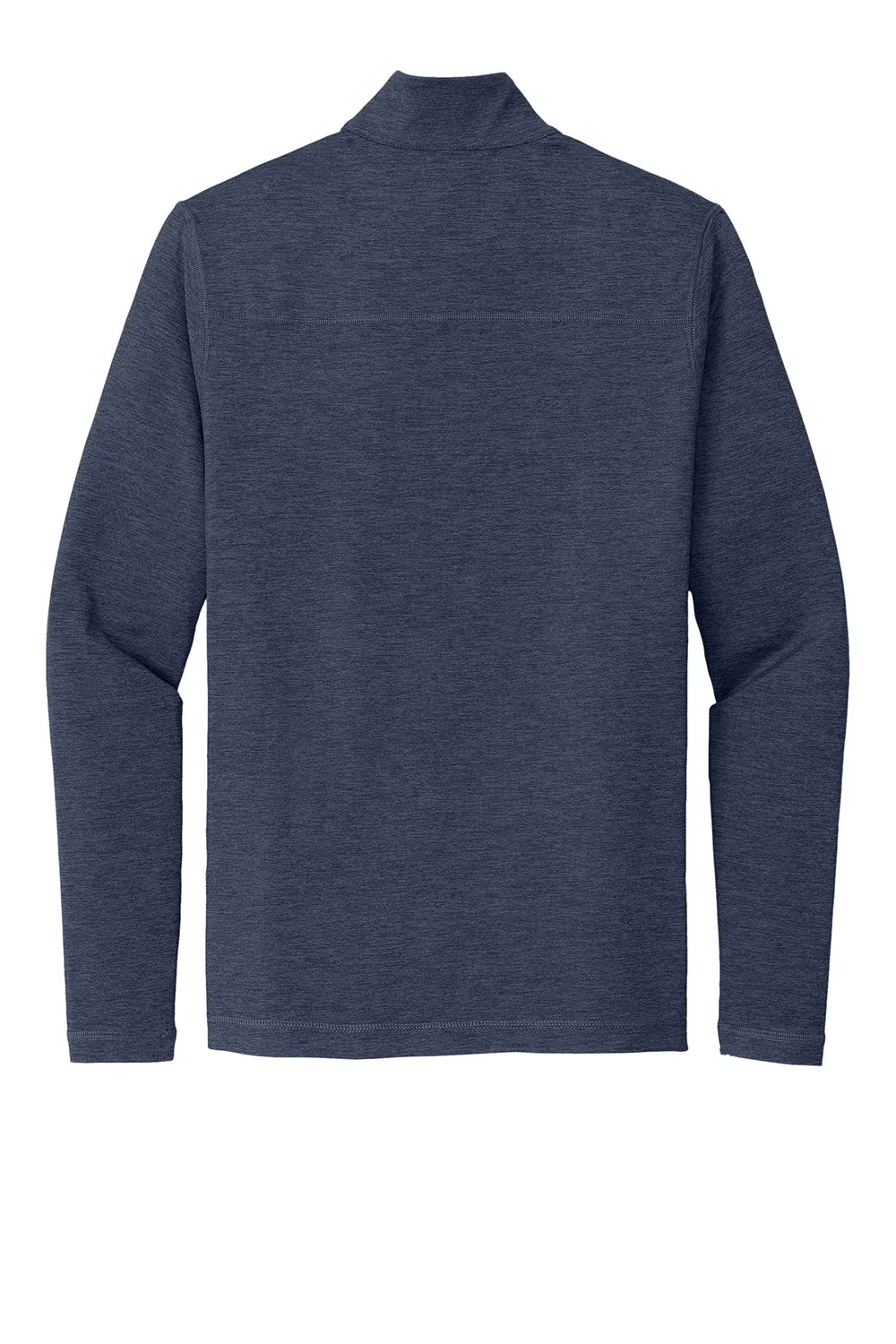 Sport-Tek Mens Exchange 1.5 Long Sleeve 1/4 Zip T-Shirt - Heather Dark Denim Blue Clothing Sport-Tek