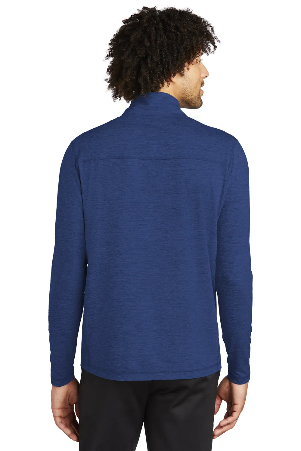 Sport-Tek Mens Exchange 1.5 Long Sleeve 1/4 Zip T-Shirt - Heather True Royal Blue Clothing Sport-Tek