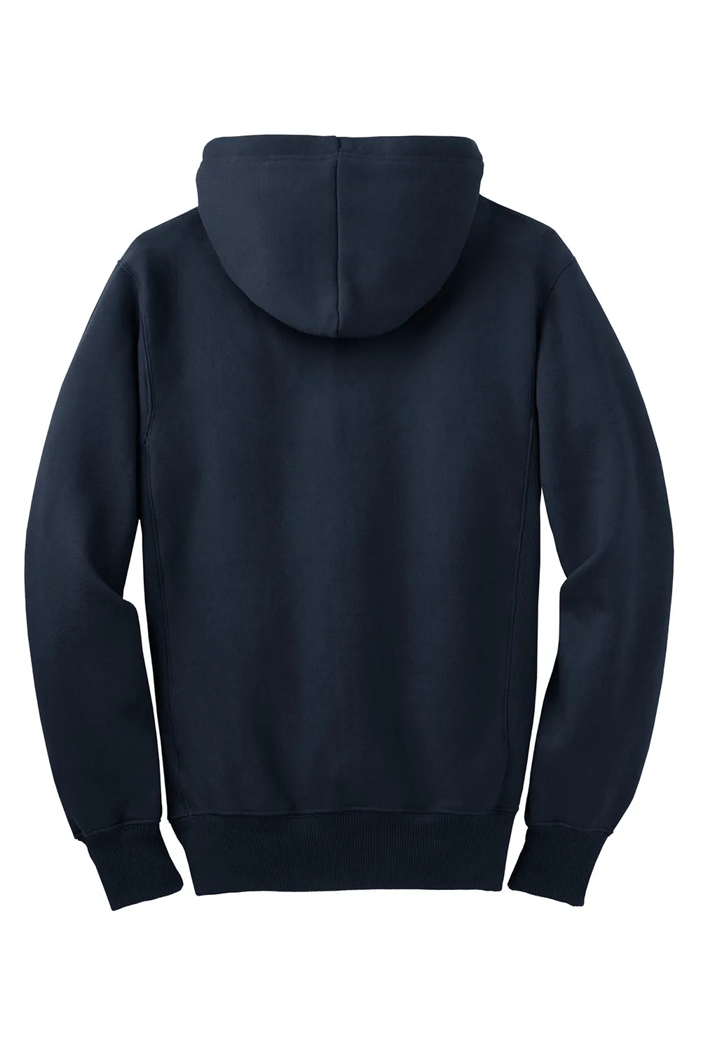Sport-Tek Mens Fleece Full Zip Hooded Sweatshirt Hoodie w/ Pockets - True Navy Blue Clothing Sport-Tek