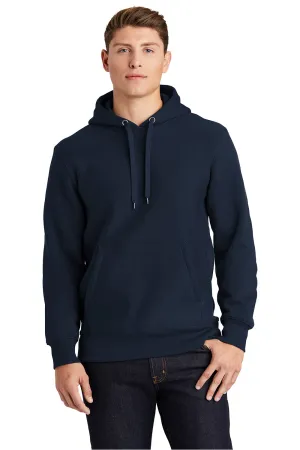 Sport-Tek Mens Fleece Hooded Sweatshirt Hoodie w/ Pouch Pocket - True Navy Blue Clothing Sport-Tek