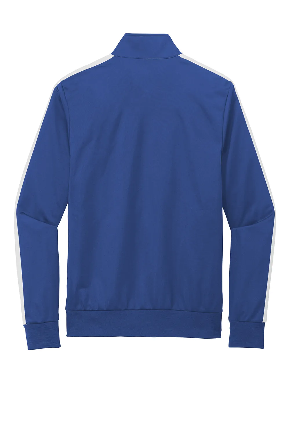 Sport-Tek Mens Full Zip Track Jacket - True Royal Blue/White