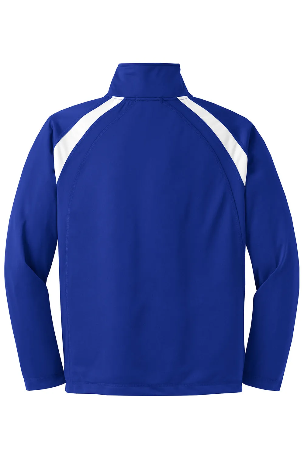 Sport-Tek Mens Full Zip Track Jacket - True Royal Blue/White