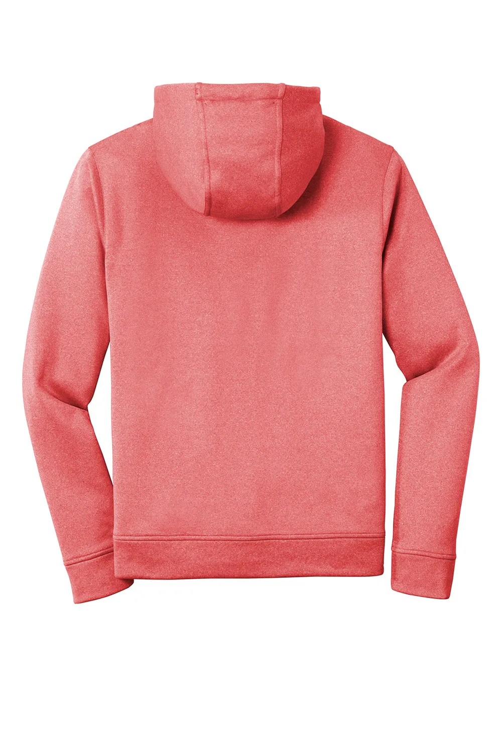Sport-Tek Mens Heather Sport-Wick Moisture Wicking Fleece Hooded Sweatshirt Hoodie w/ Pouch Pocket - Heather Deep Red - Closeout Clothing Sport-Tek