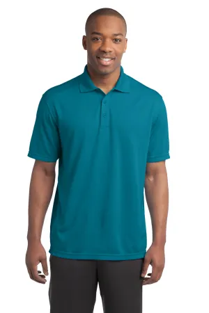 Sport-Tek Mens Micro-Mesh Moisture Wicking Short Sleeve Polo Shirt - Blue Wake Clothing Sport-Tek