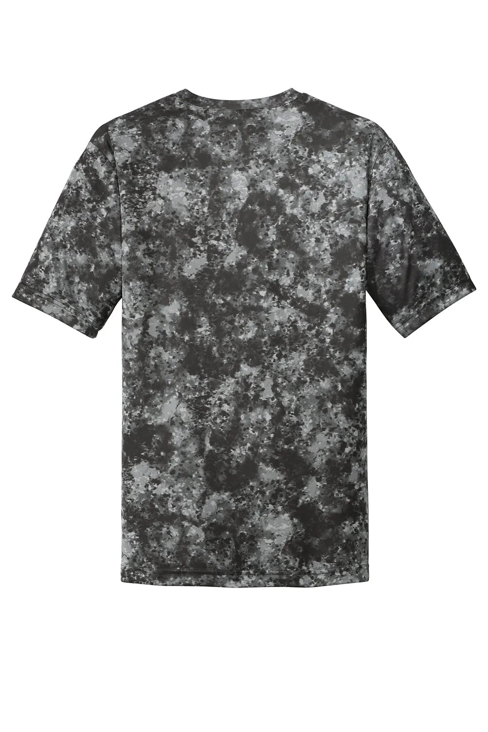 Sport-Tek Mens Mineral Freeze Moisture Wicking Short Sleeve Crewneck T-Shirt - Black - Closeout Clothing Sport-Tek
