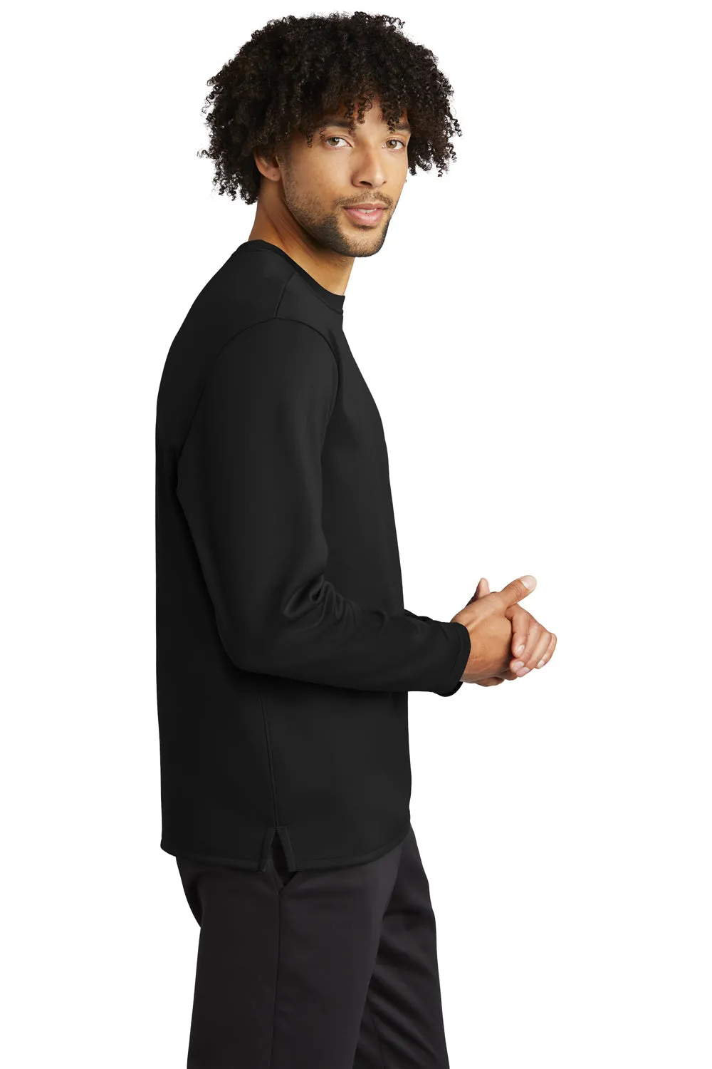 Sport-Tek Mens Moisture Wicking Fleece Crewneck Sweatshirt - Black - Closeout Clothing Sport-Tek