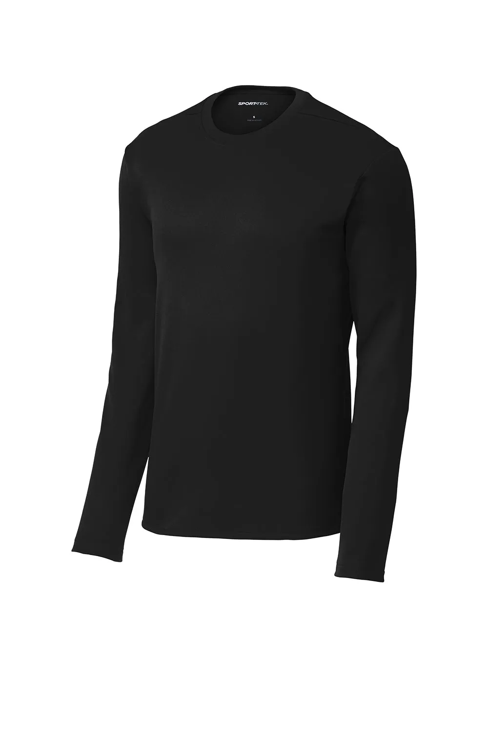 Sport-Tek Mens Moisture Wicking Fleece Crewneck Sweatshirt - Black - Closeout Clothing Sport-Tek