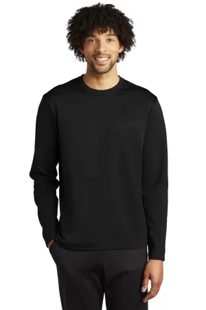 Sport-Tek Mens Moisture Wicking Fleece Crewneck Sweatshirt - Black - Closeout Clothing Sport-Tek